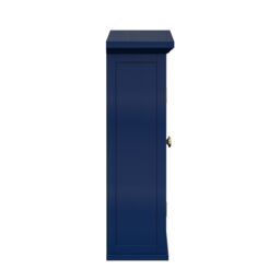 Teamson Home Glancy Removable Two-Door Wall Cabinet with Faux Louvered Doors in Blue - thumbnail 6