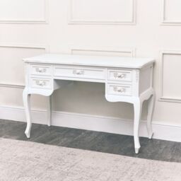 Melody Maison White Dressing Table Desk - Pays Blanc Range - thumbnail 2