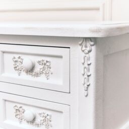 Melody Maison White Dressing Table Desk - Pays Blanc Range - thumbnail 5