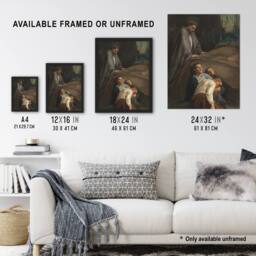 "Artery8 Magnus Enckell Prayer in the Garden of Gethsemane Wall Art Print - Size: W12"" x H16""" - thumbnail 3