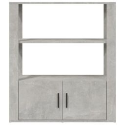 Berkfield Home Sideboard Concrete Grey 80x30x90 cm Engineered Wood - Size: 80 x 30 x 90 cm - thumbnail 6