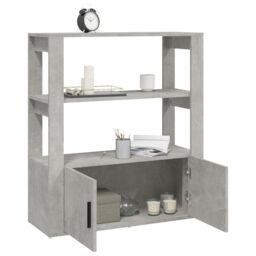 Berkfield Home Sideboard Concrete Grey 80x30x90 cm Engineered Wood - Size: 80 x 30 x 90 cm - thumbnail 5