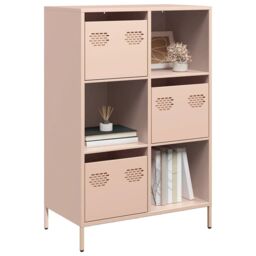 Berkfield Home Highboard Pink 68x39x103.5 cm Steel - thumbnail 1