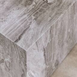 sweeek Pair of square coffee tables with marble effect in Grey - thumbnail 6
