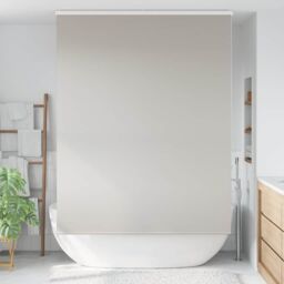 Berkfield Home Shower Roller Blind with Cassette 160x240 cm Fabric Width 156 cm in Grey - thumbnail 2