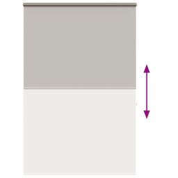 Berkfield Home Shower Roller Blind with Cassette 160x240 cm Fabric Width 156 cm in Grey - thumbnail 5