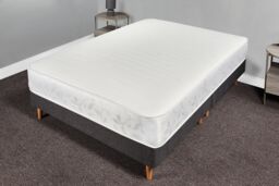 Sloomy Rome 18 cm Deep Bonnell Sprung Memory Roll Mattress in White - Size: King - thumbnail 4