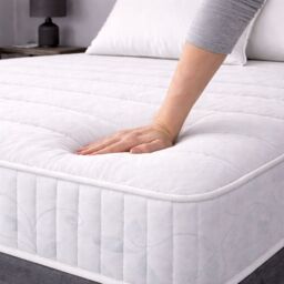 Sloomy Rome 18 cm Deep Bonnell Sprung Memory Roll Mattress in White - Size: King - thumbnail 7