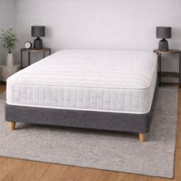 Sloomy Rome 18 cm Deep Bonnell Sprung Memory Roll Mattress in White - Size: King - thumbnail 9