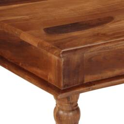 Berkfield Home Dining Table 80x80x77 cm Solid Wood Acacia in Brown - Size: 80 x 80 x 77 cm - thumbnail 5