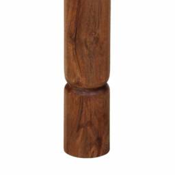 Berkfield Home Dining Table 80x80x77 cm Solid Wood Acacia in Brown - Size: 80 x 80 x 77 cm - thumbnail 8