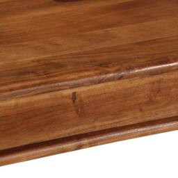 Berkfield Home Dining Table 80x80x77 cm Solid Wood Acacia in Brown - Size: 80 x 80 x 77 cm - thumbnail 6