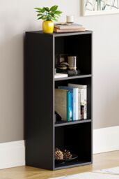 Home Discount Vida Designs Oxford 3 Tier Cube Bookcase Space-saving Storage in Black