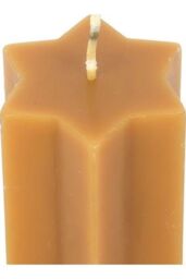 KDMD Gold Starry Night Star Shaped Taper Candle in Orange - thumbnail 4