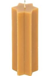 KDMD Gold Starry Night Star Shaped Taper Candle in Orange - thumbnail 2