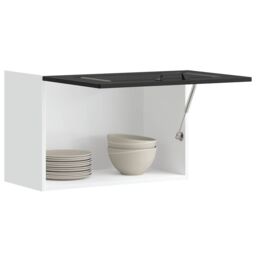 Berkfield Home Kitchen Wall Cabinet Kalmar Black Engineered Wood