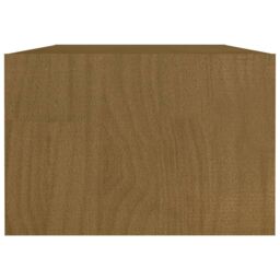 Berkfield Home Coffee Table Honey Brown 110x50x34 cm Solid Pinewood - Size: 110 x 50 x 34 cm - thumbnail 6