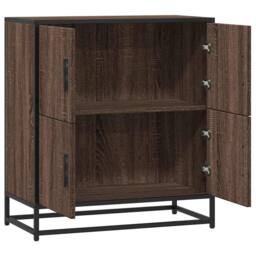 Berkfield Home Sideboard Brown Oak 68x35x76 cm Engineered Wood - Size: 68 x 35 x 76 cm - thumbnail 7