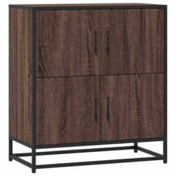 Berkfield Home Sideboard Brown Oak 68x35x76 cm Engineered Wood - Size: 68 x 35 x 76 cm - thumbnail 3