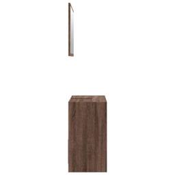 Berkfield Home Spacious 2 Piece Bathroom Furniture Set Brown Oak Engineered Wood - thumbnail 6