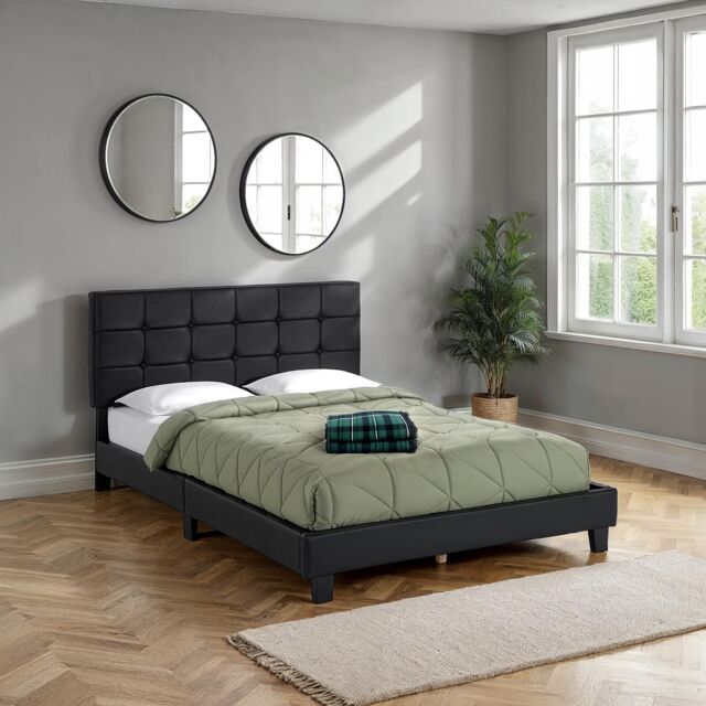 "Seconique Arran 4'6"" Bed (Double) in Black - Size: Double" - image 1