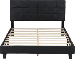 "Seconique Arran 4'6"" Bed (Double) in Black - Size: Double" - thumbnail 3