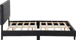 "Seconique Arran 4'6"" Bed (Double) in Black - Size: Double" - thumbnail 4
