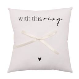 Amore by Juliana Wedding Gift Ring Cushion in White - thumbnail 2