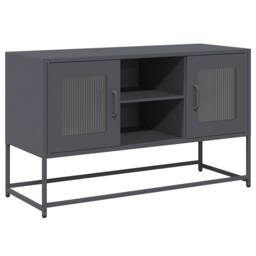 Berkfield Home TV Cabinet Anthracite 100.5x39x60.5 cm Steel in Dark Grey
