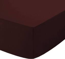 "Homes-Linen 180 Thread Count 16""/40cm Extra Deep Non Iron Fitted Sheet in Chocolate - Size: Single" - thumbnail 2