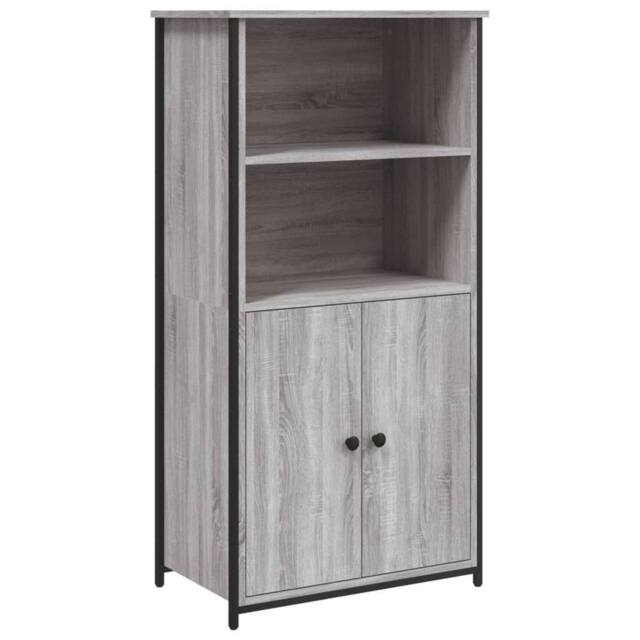 Berkfield Home Highboard Grey Sonoma 62x36x121.5 cm Engineered Wood - image 1