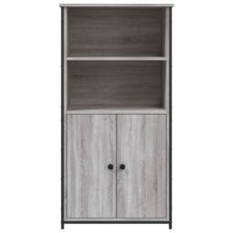 Berkfield Home Highboard Grey Sonoma 62x36x121.5 cm Engineered Wood - thumbnail 5
