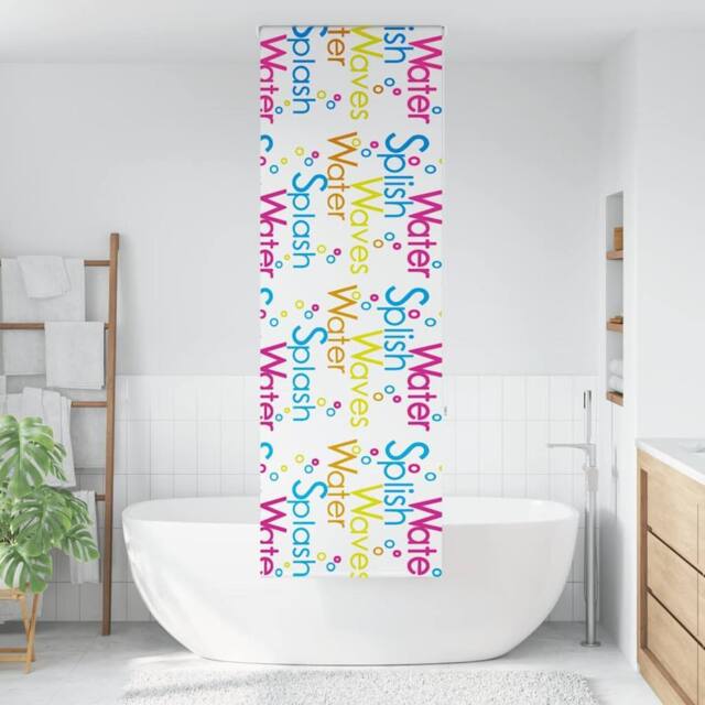 Berkfield Home Shower Roller Blind 60x240 cm Fabric Width 56 cm in White - image 1