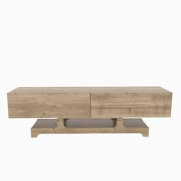 Decorotika Tera TV Stand TV Unit for TVs up to 72 inches in Light Brown - thumbnail 4