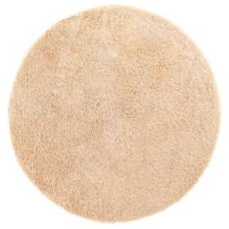 Berkfield Home Shaggy Rug High Pile NAVARRA Beige 100x100 cm Polyester - Size: Medium - thumbnail 3