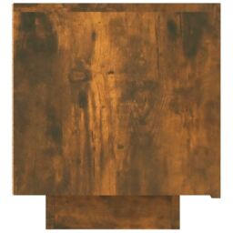 Berkfield Home TV Cabinet Smoked Oak 100x35x40 cm Engineered Wood in Brown - Size: 100 x 35 x 40 cm - thumbnail 5