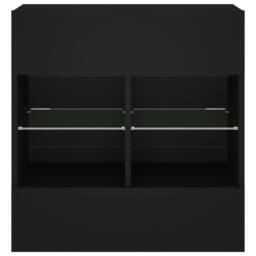 Berkfield Home TV Wall Cabinet with LED Lights Black 58.5x30x60.5 cm - thumbnail 7