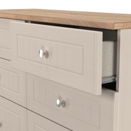 Ready Assembled 2 U Norton 6 Drawer Wide Chest (Ready Assembled) in Taupe - Size: Large - thumbnail 5