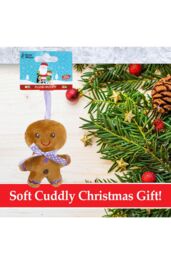 VFM e-Store Gingerbread Hanging Christmas Decorations for Mini Plush Pack of 4 in Brown - thumbnail 2