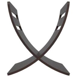 Berkfield Home Wooden Magazine Rack Floor Standing Brown - thumbnail 6