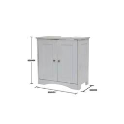 FORGEVIO Under Sink Cabinet Basin Storage Cupboard Vanity Unit - thumbnail 2