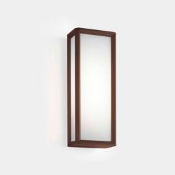 Netlighting Skat Outdoor LED Box Wall Lantern Brown White IP65 21.8W 2700K