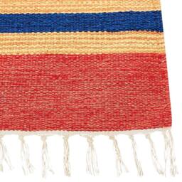 Wyld and Coco Kilim Runner Rug Handwoven Cotton Reversible Multicolour 80 x 300 cm - Size: 80 cm x 300 cm - thumbnail 3