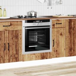 Berkfield Home Oven Cabinet Lucca Old Wood Engineered Wood in Brown - thumbnail 3