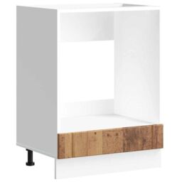 Berkfield Home Oven Cabinet Lucca Old Wood Engineered Wood in Brown - thumbnail 2