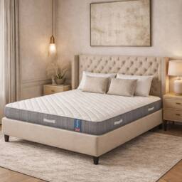 Aspire OrthoFlex Pocket Hybrid Memory Foam Mattress Medium Comfort 23cm in White - Size: Double