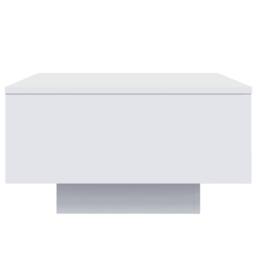 Berkfield Home Modern Coffee Table with LED Lights White 55x55x31 cm - Size: 55 x 55 x 31 cm - thumbnail 7