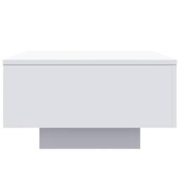 Berkfield Home Modern Coffee Table with LED Lights White 55x55x31 cm - Size: 55 x 55 x 31 cm - thumbnail 8