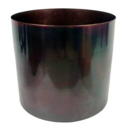 Leaf Metal Planter Plant Pot Iridescent Rainbow Finish 20 x 18cm - Size: 20 x 18 cm - thumbnail 3