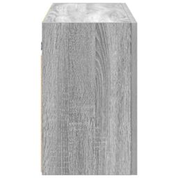 Berkfield Home Bathroom Wall Cabinet Grey Sonoma 100x25x40 cm Engineered Wood - Size: 100 x 25 x 40 cm - thumbnail 6